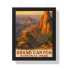 Grand Canyon National Park Framed Vertical Poster | Painted Parks