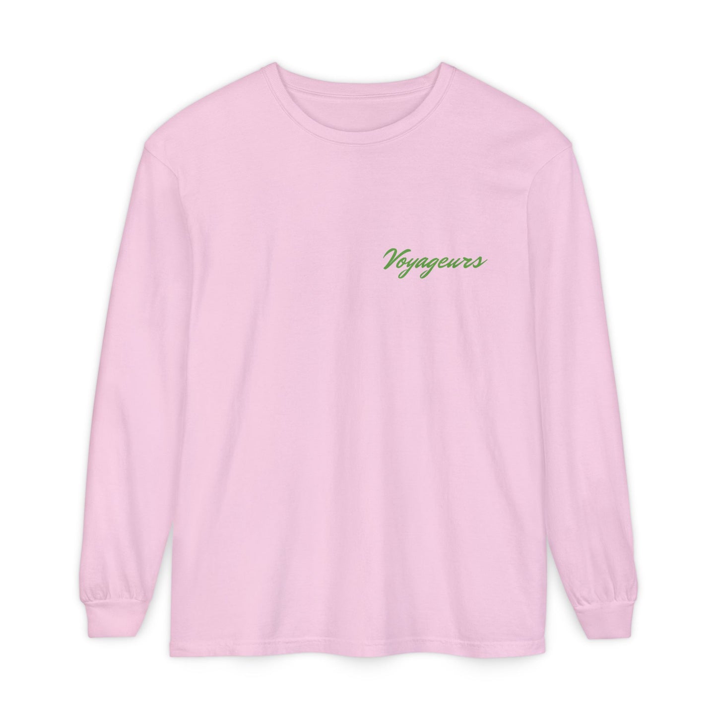 Voyageurs National Park Long Sleeve Tee — Northern Lights Canoe Graphic