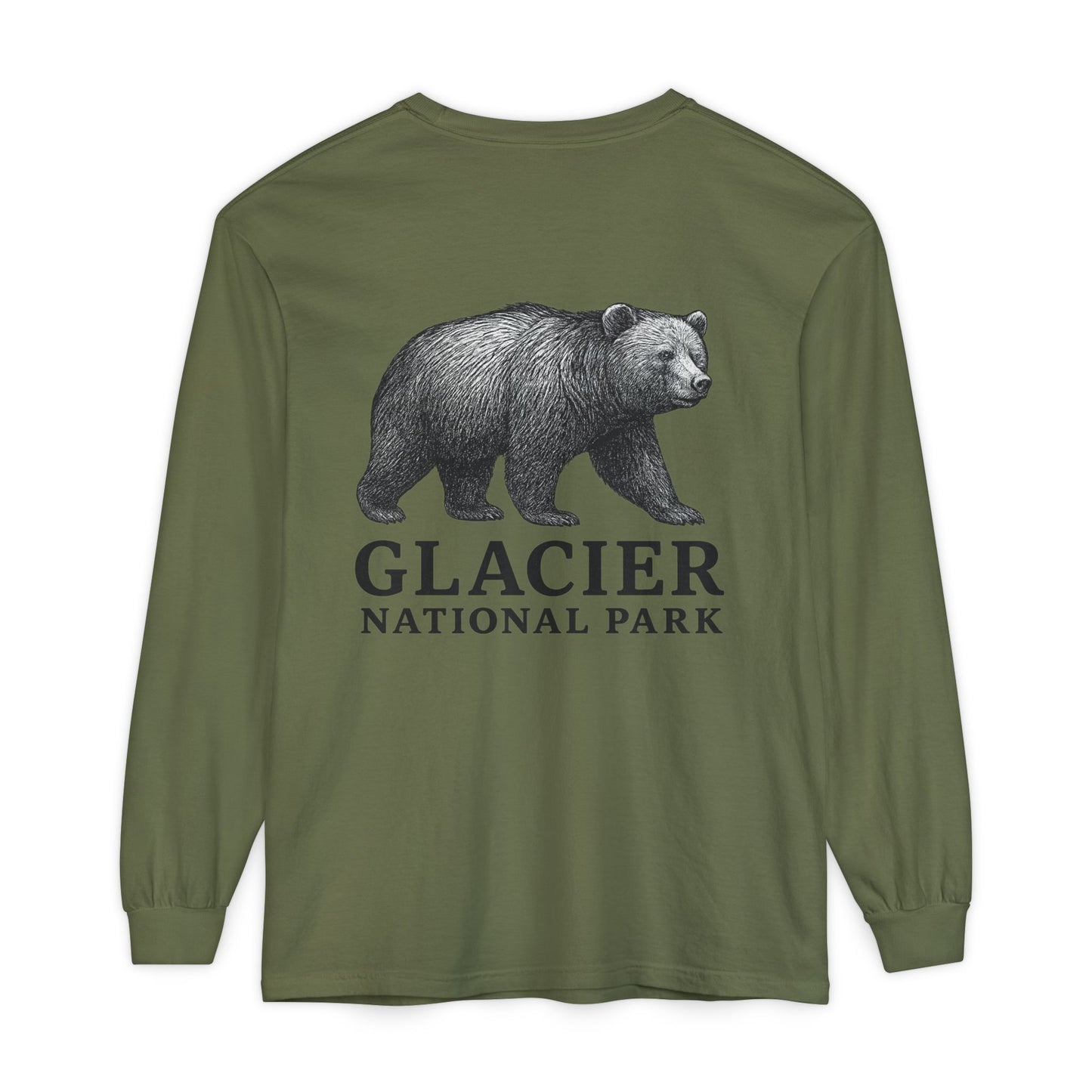 Glacier National Park Long Sleeve Bear Shirt