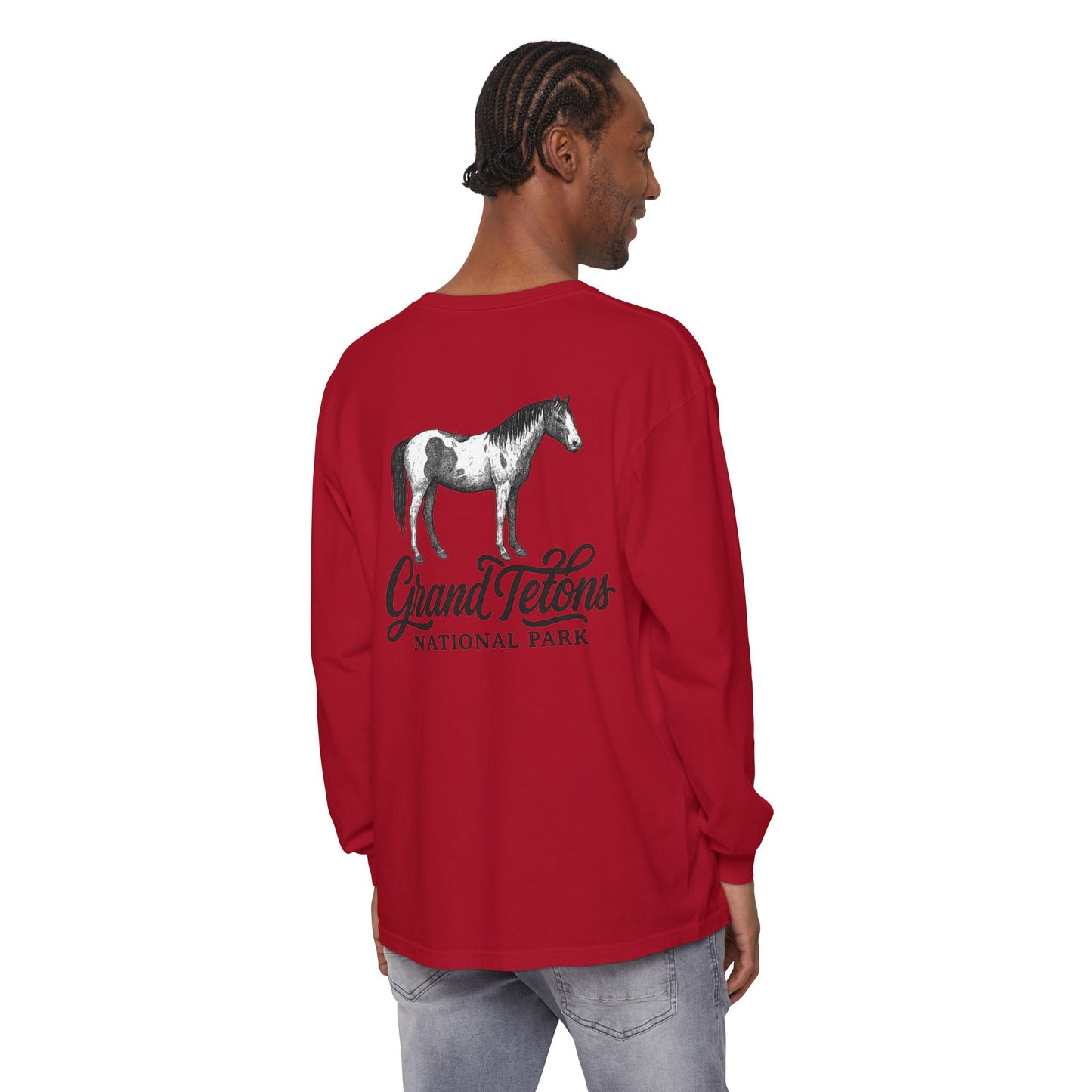Grand Teton Park Shirt Long Sleeve Wild Horse Tee