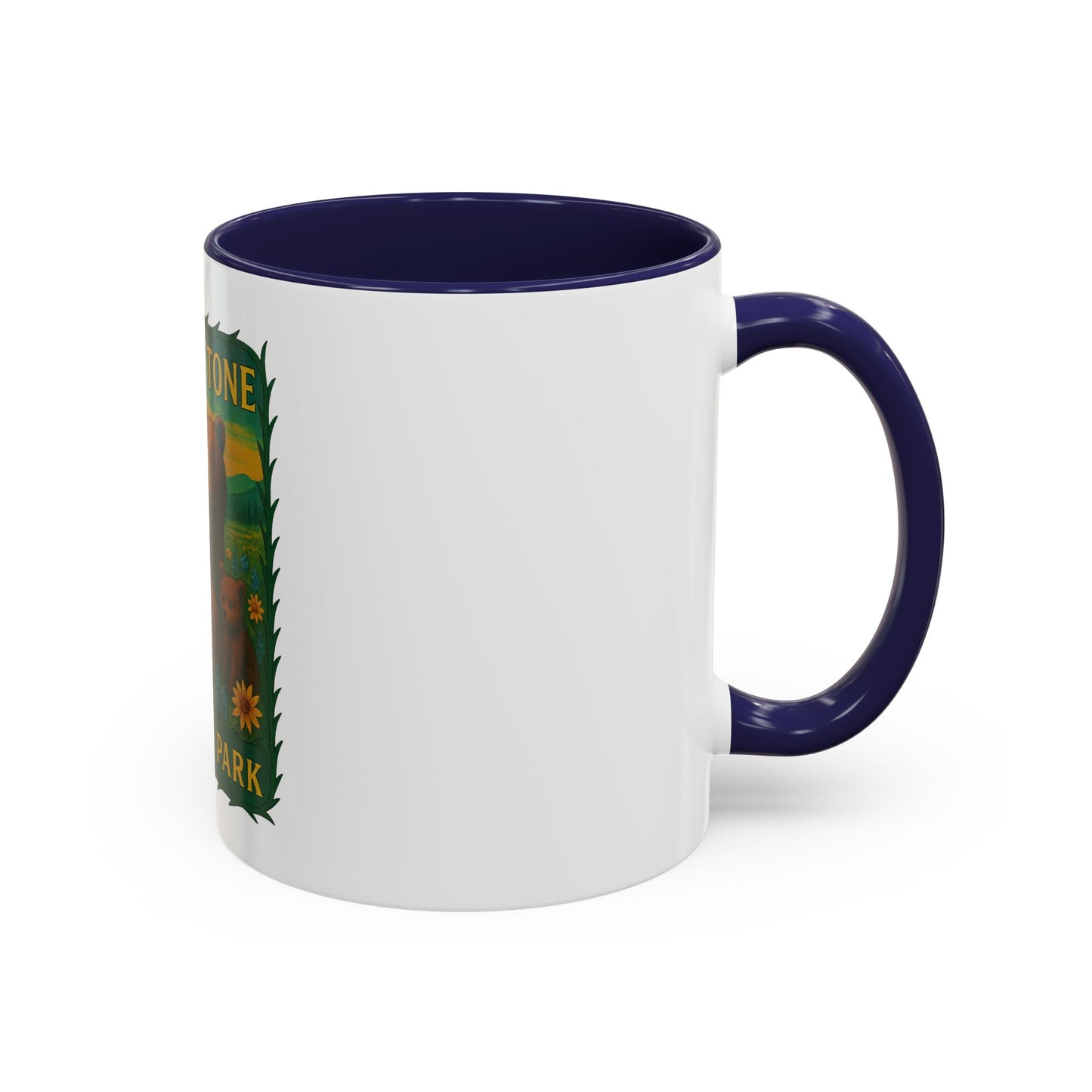 Yellowstone National Park Quad Mom Bear Family Mug (11oz)