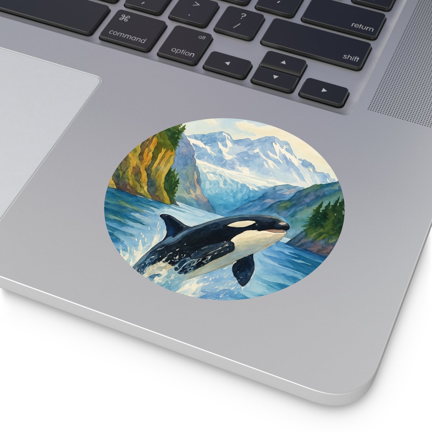 Kenai Fjords National Park Round Vinyl Stickers | Painted Parks