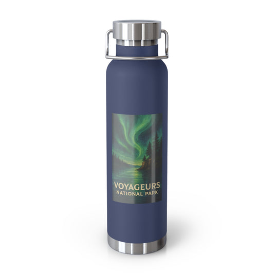 Voyageurs National Park Watercolor Insulated Water Bottle, 22oz