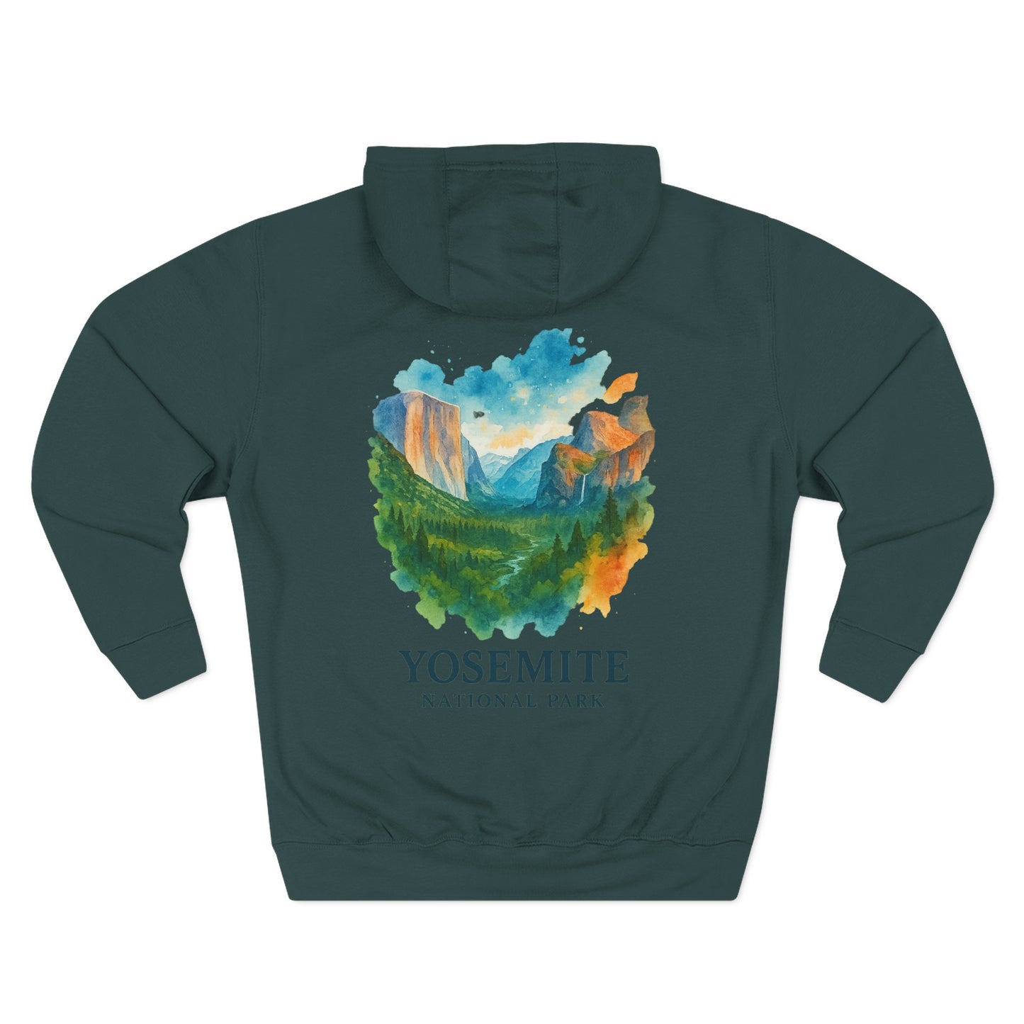 Yosemite National Park Watercolor Hoodie