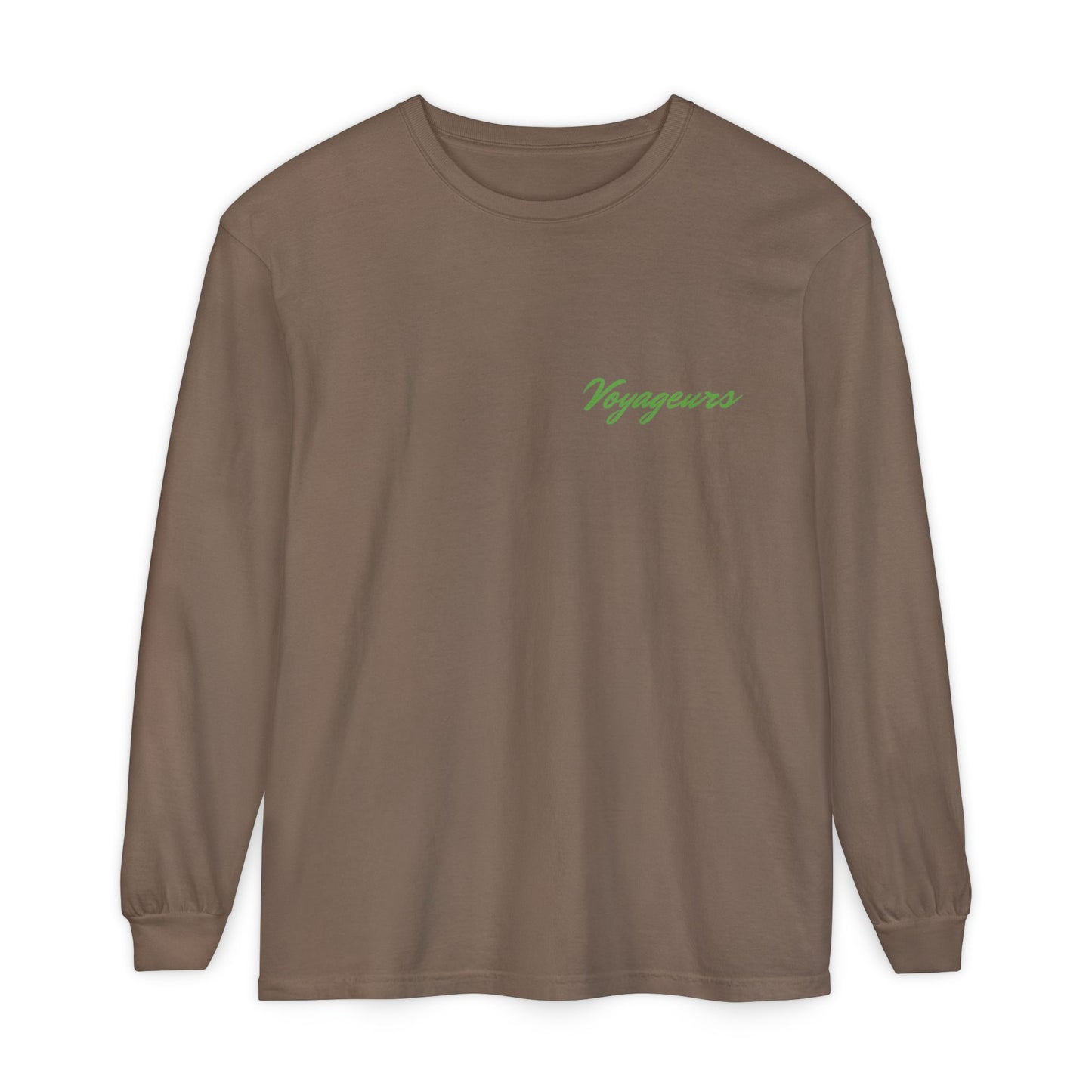 Voyageurs National Park Long Sleeve Tee — Northern Lights Canoe Graphic