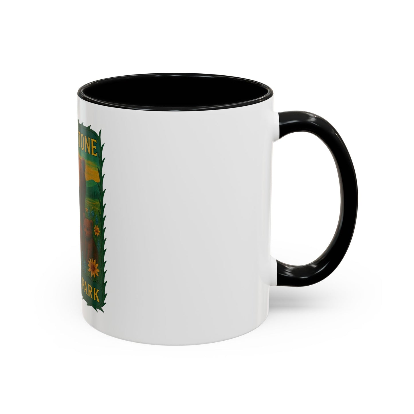 Yellowstone National Park Quad Mom Bear Family Mug (11oz)