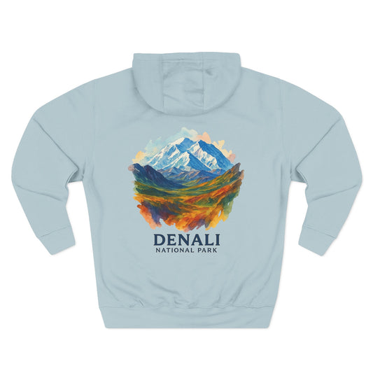 Denali National Park Watercolor Hoodie