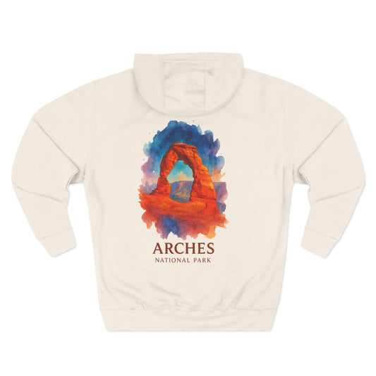 Arches National Park Watercolor Hoodie