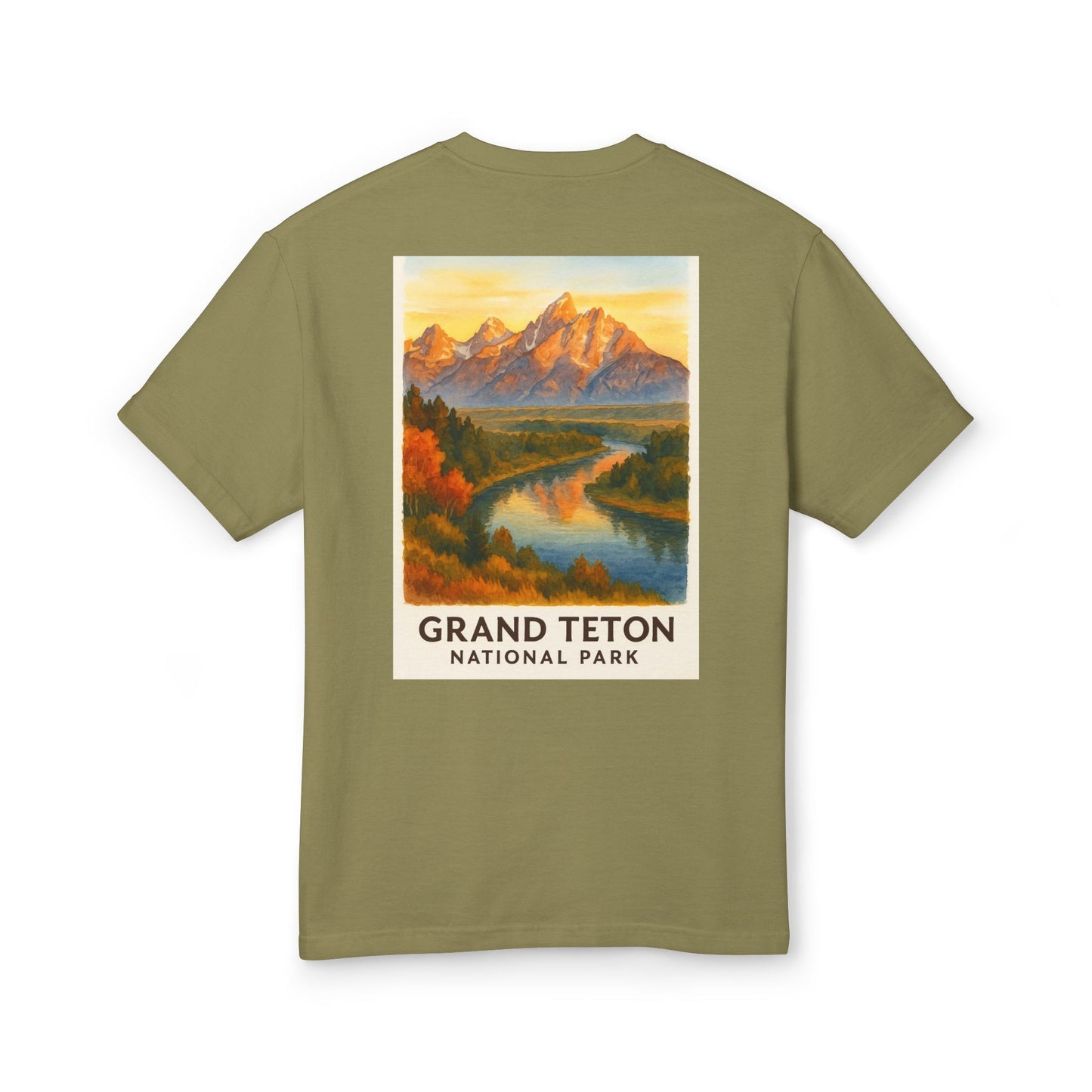 Grand Teton National Park Watercolor T-Shirt