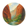 Zion National Park Round Vinyl Stickers | Painted Parks