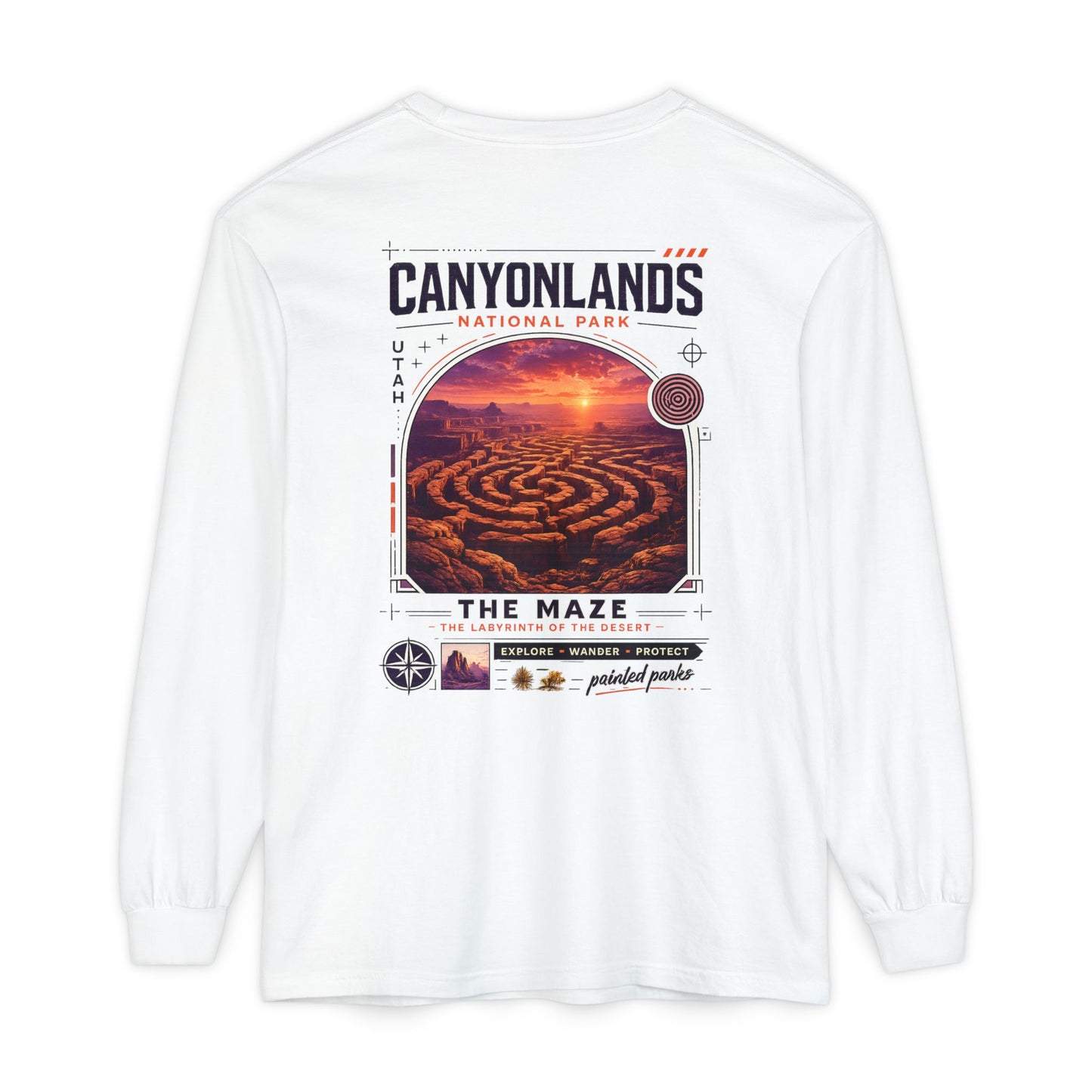 Canyonlands The Maze Long Sleeve T-Shirt