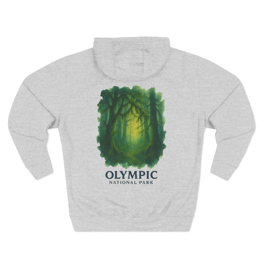 Olympic National Park Watercolor Hoodie