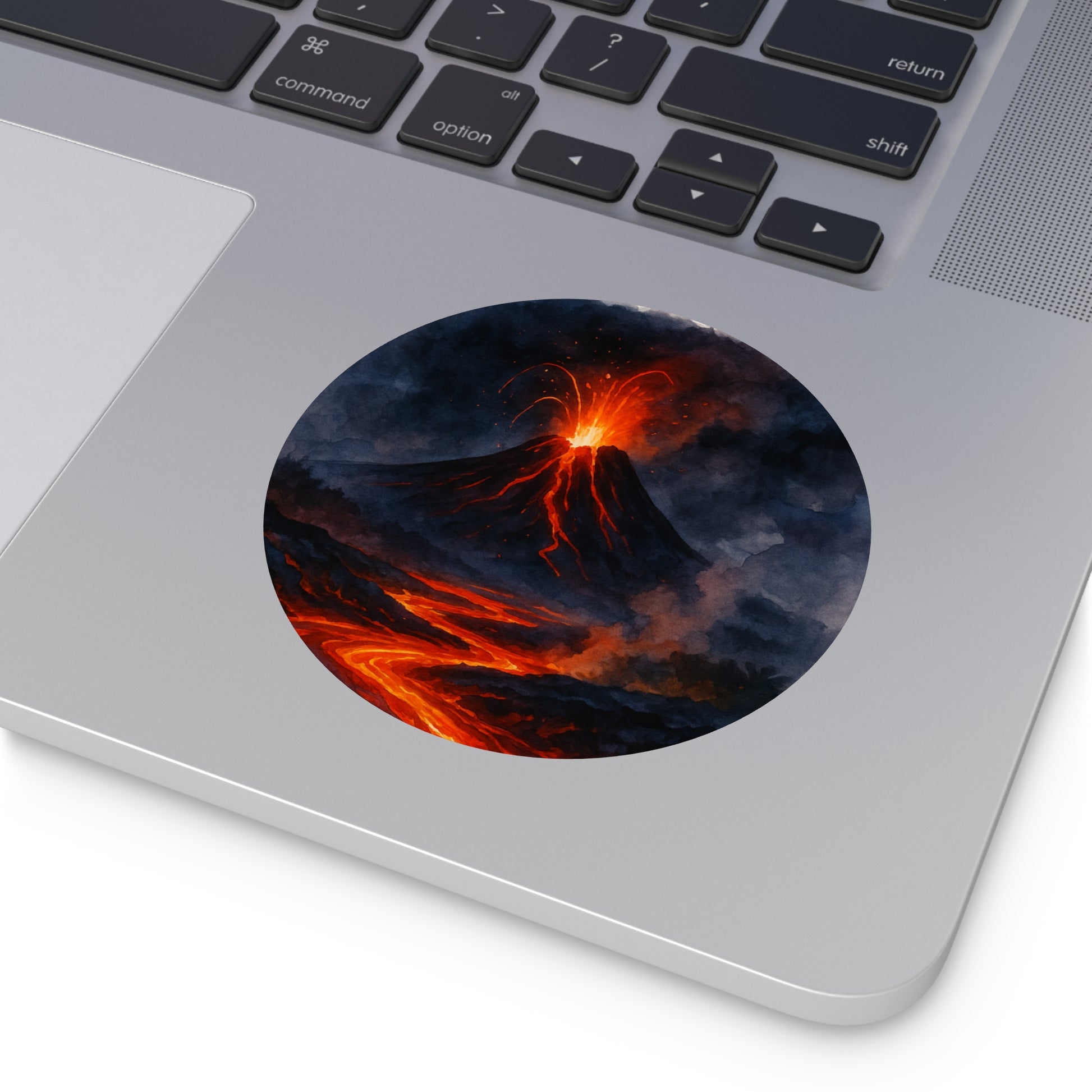 Volcanoes National Park Round Vinyl Stickers | Painted Parks