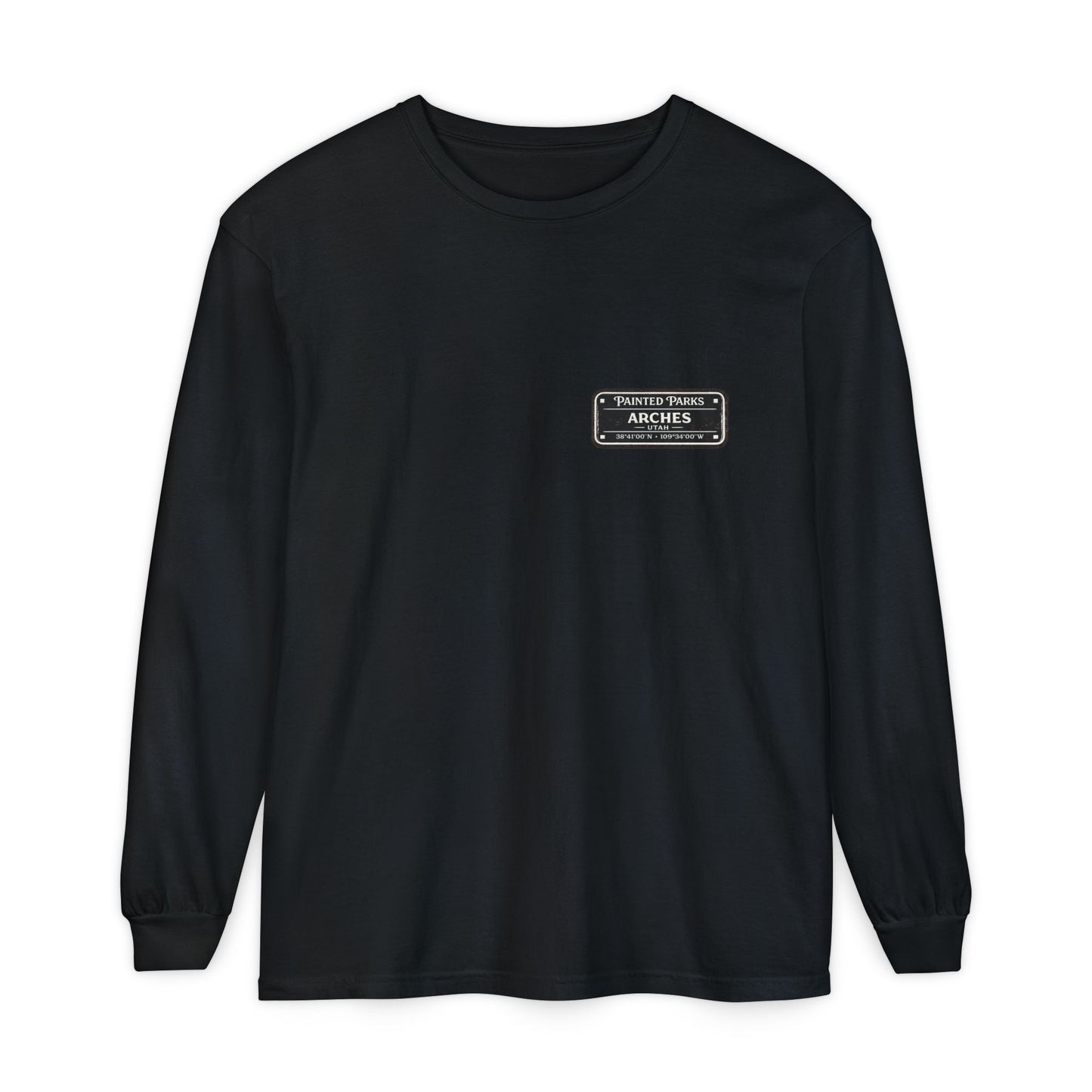 Arches National Park cyber punk Long Sleeve T-Shirt