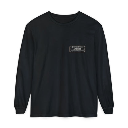 Arches National Park cyber punk Long Sleeve T-Shirt