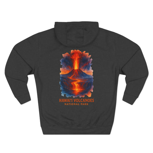 Volcanoes National Park Watercolor Hoodie