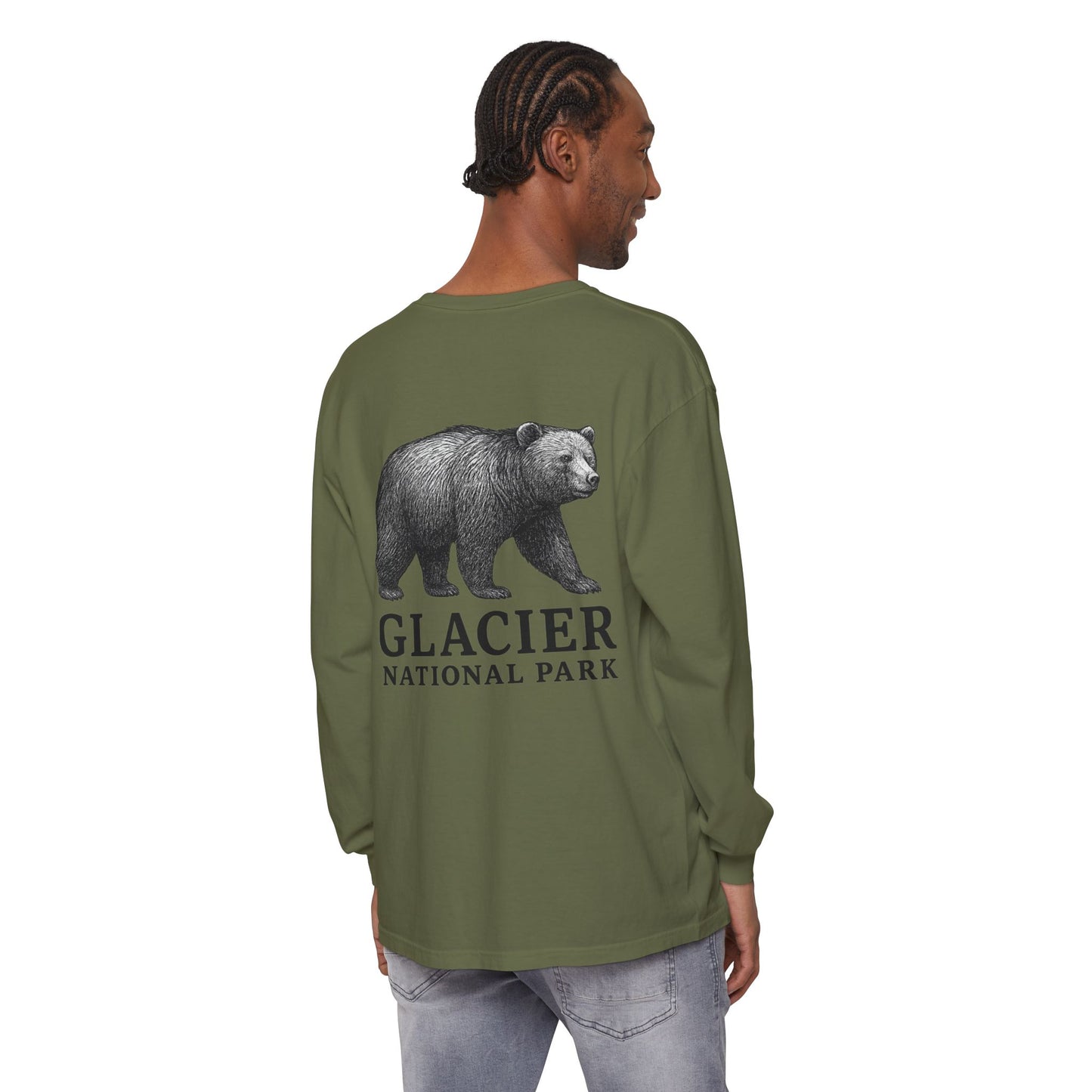 Glacier National Park Long Sleeve Bear Shirt